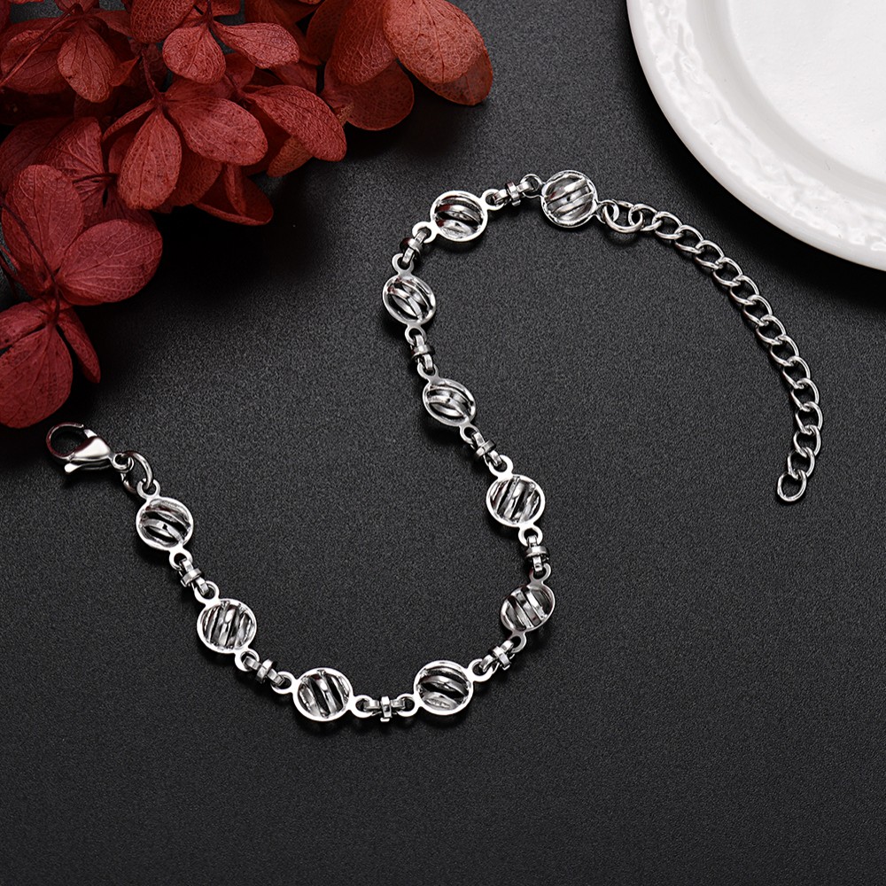 Streetwear Brand Jewelry - 人気ブランド中空 925 スターリングシルバーチェーンブレスレット男性女性のためのウェディングパーティー 18 + 5