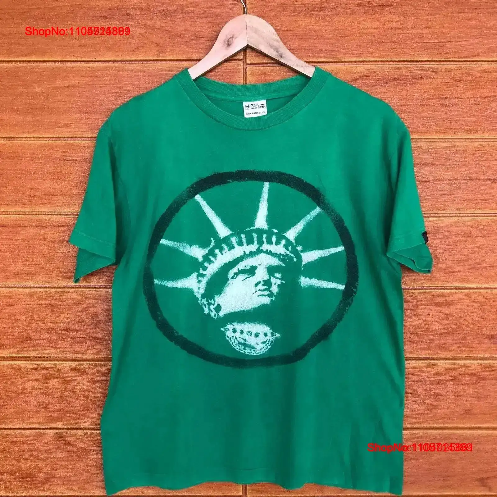 Streetwear Brand Japanese - ヴィンテージ日本ブランドアンチクラスリバティTシャツクロックシステムコヒップホップラップストリートウェアサイズMウォッシュドデザイナーズ服ソフト