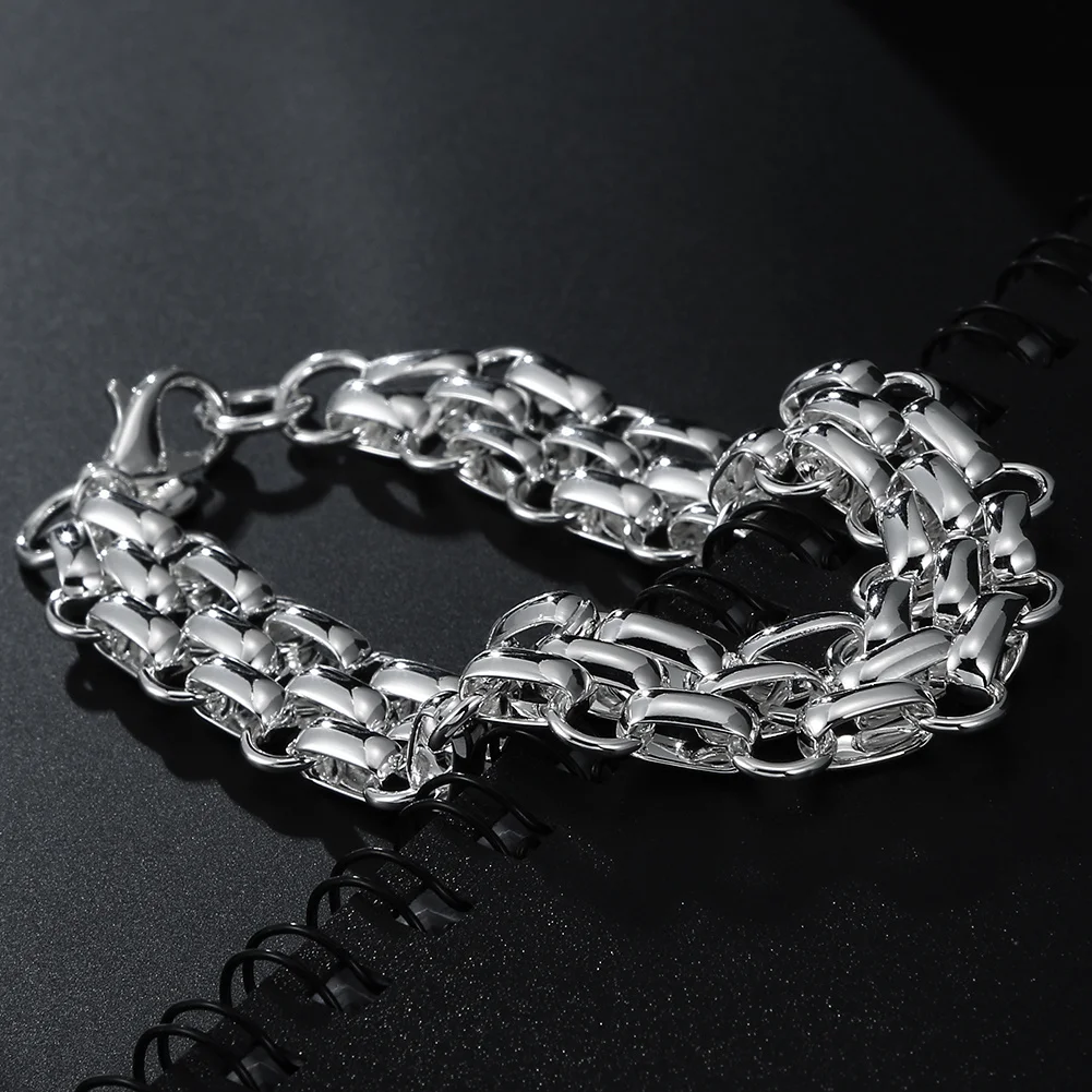 人気ブランド 925 スターリングシルバー 気質チェーンブレ - Streetwear Brand Jewelry のレビューと価格