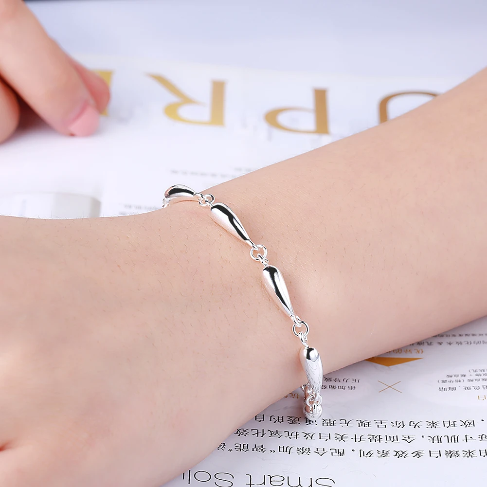 人気ブランド 925スターリングシルバーブレスレット トレン - Streetwear Brand Jewelry のレビューと価格