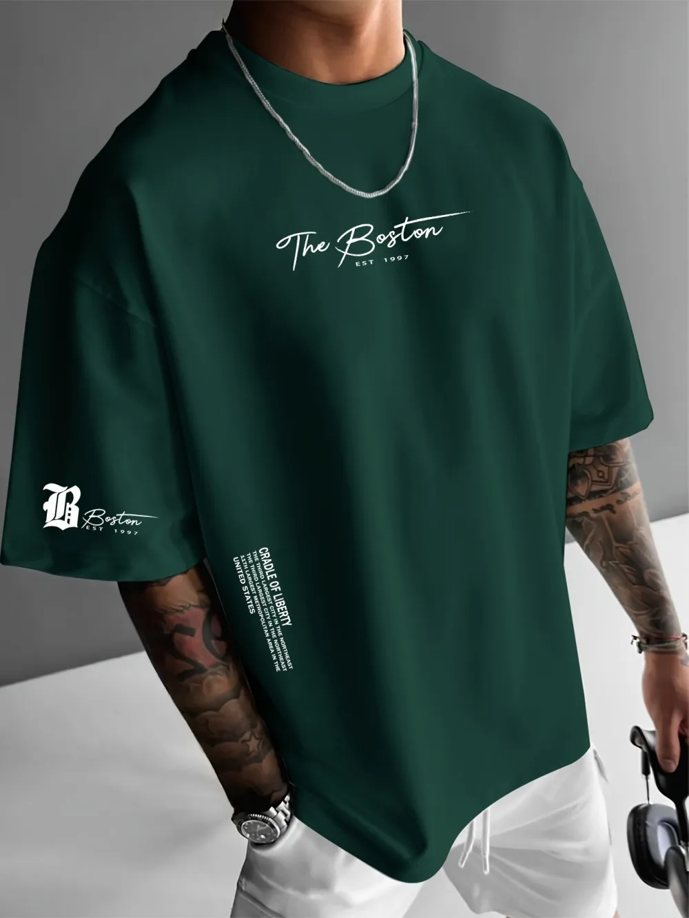 最新の高級メンズブランド、レタープリントTシャツ、100%純 - Quality Streetwear Brand のレビューと価格