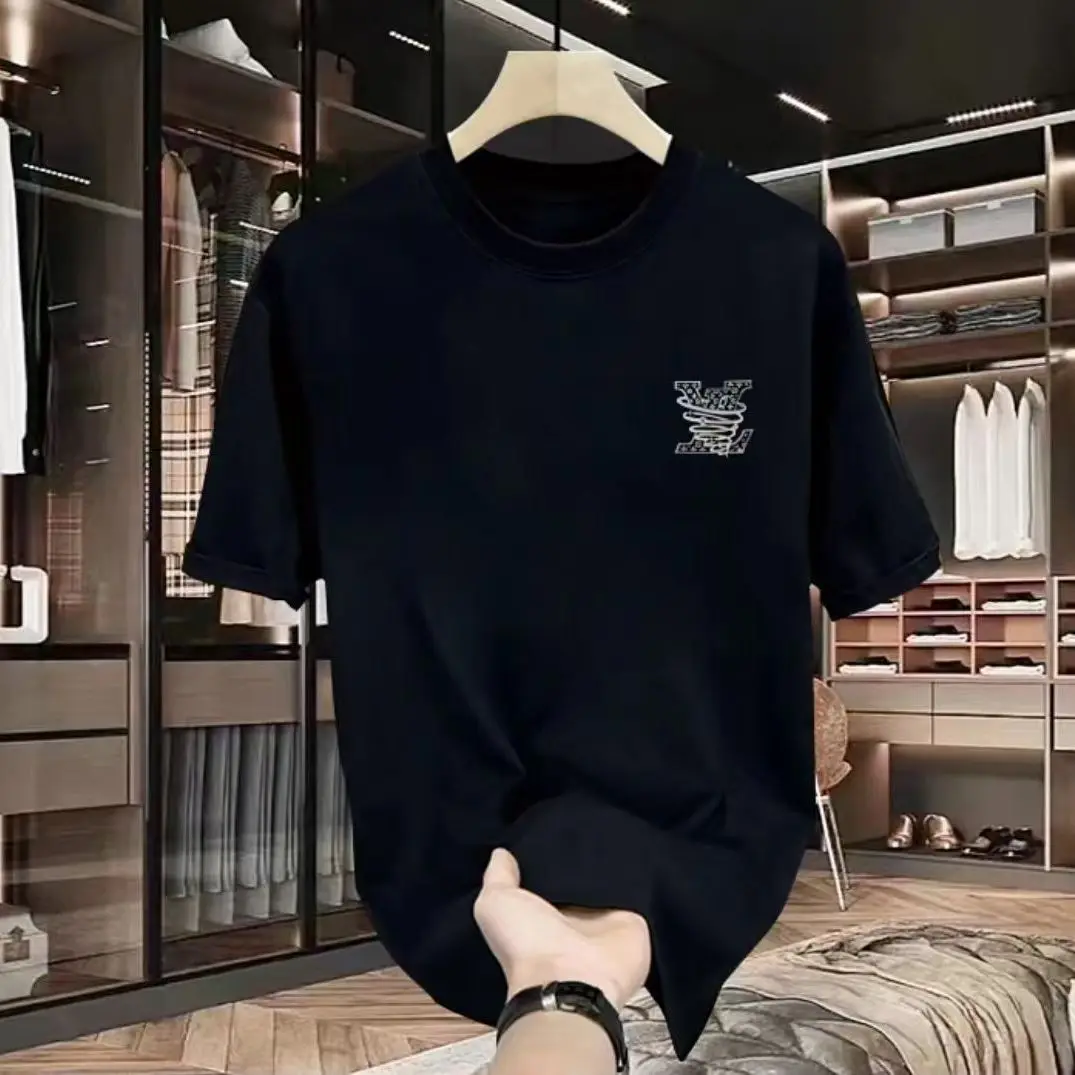 100%純綿メンズ高級ブランドレタープリントTシャツ、半袖T - Quality Streetwear Brand のレビューと価格