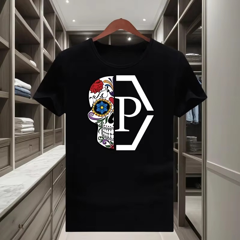 アートクラシックトレンディブランドハーフスカルフラワーTシャ - Streetwear Brand Flower のレビューと価格