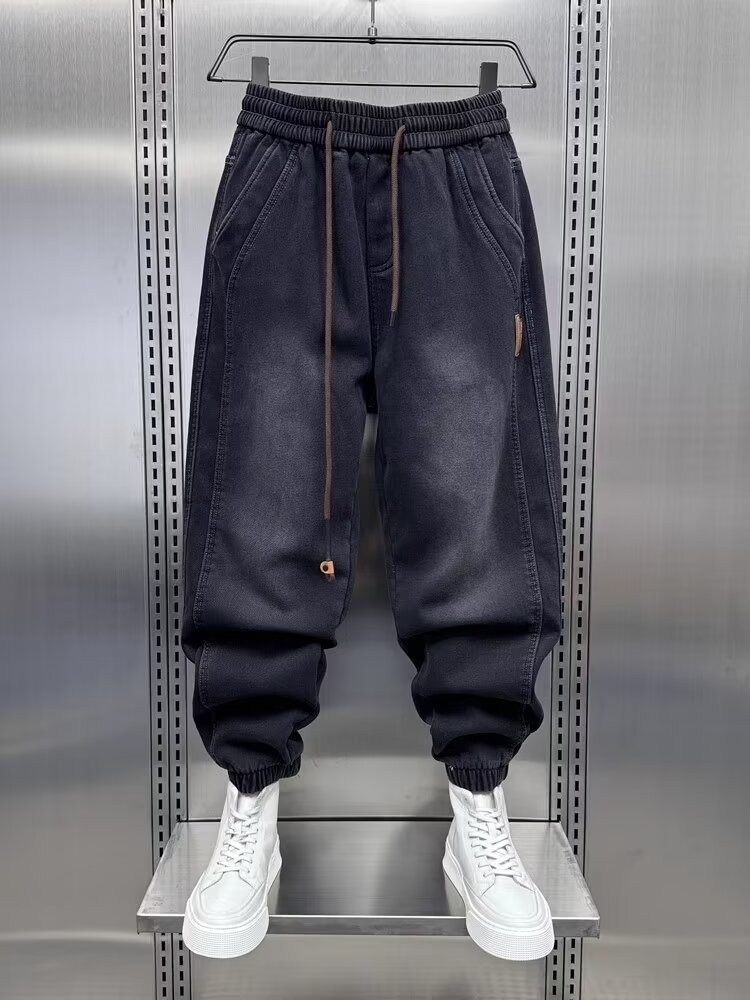 メンズブラックハーレムジーンズ,韓国ストリートウェアジーンズ - Streetwear Brand Japanese のレビューと価格