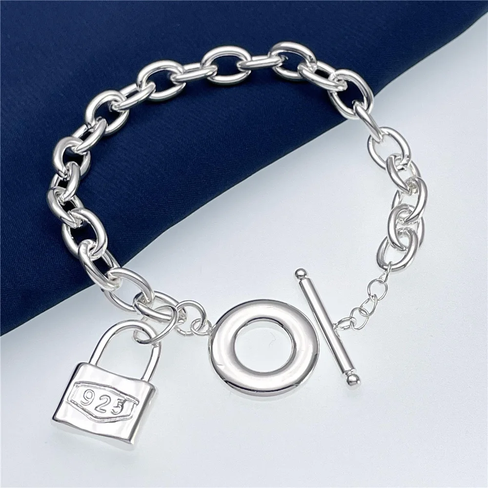 人気ブランド 925 スターリングシルバー素敵なロックブレス - Streetwear Brand Jewelry のレビューと価格