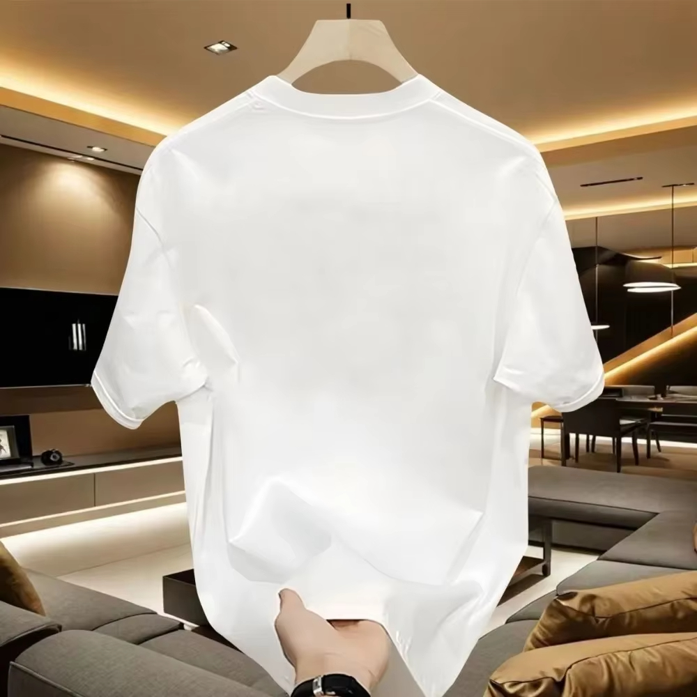 100％純綿メンズ高級ブランドレタープリントTシャツ、半袖T - Quality Streetwear Brand のレビューと価格