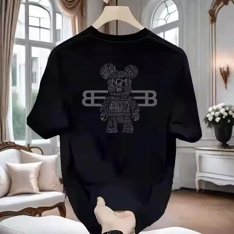 100％純綿メンズ高級ブランドレタープリントTシャツ、半袖T - Quality Streetwear Brand のレビューと価格